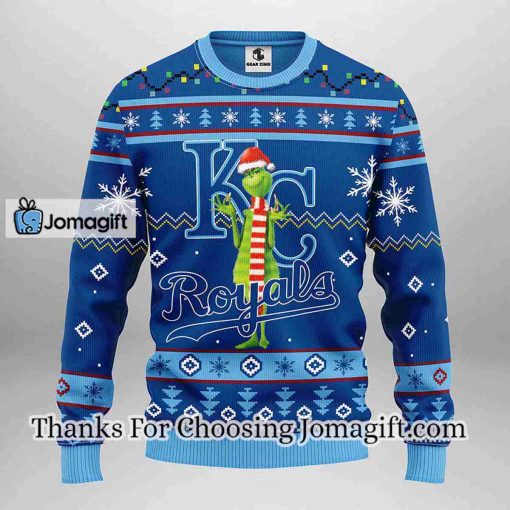 Kansas City Royals Funny Grinch Christmas Ugly Sweater