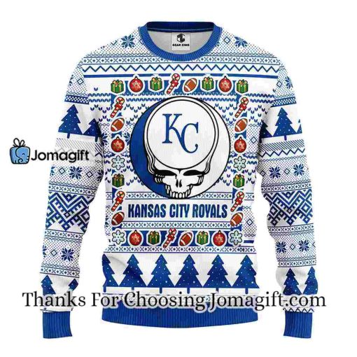 Kansas City Royals Grateful Dead Ugly Christmas Fleece Sweater