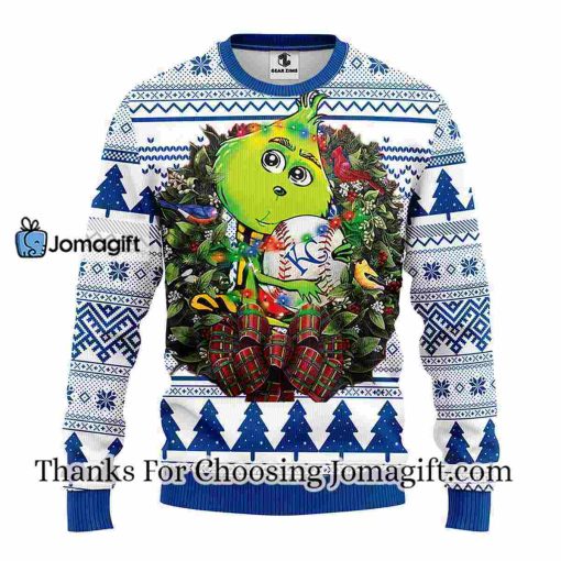 Kansas City Royals Grinch Hug Christmas Ugly Sweater