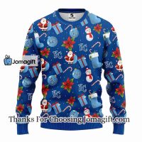 Kansas City Royals Santa Claus Snowman Christmas Ugly Sweater 3