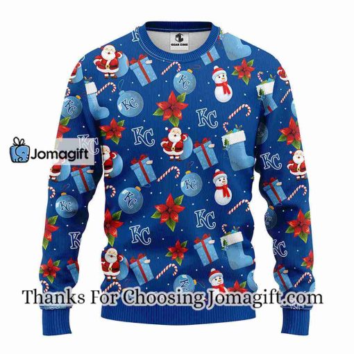 Kansas City Royals Santa Claus Snowman Christmas Ugly Sweater