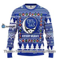 Kentucky Wildcats Grateful Dead Ugly Christmas Fleece Sweater