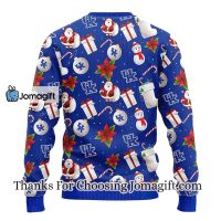 Kentucky Wildcats Santa Claus Snowman Christmas Ugly Sweater