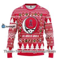 Los Angeles Angels Grateful Dead Ugly Christmas Fleece Sweater