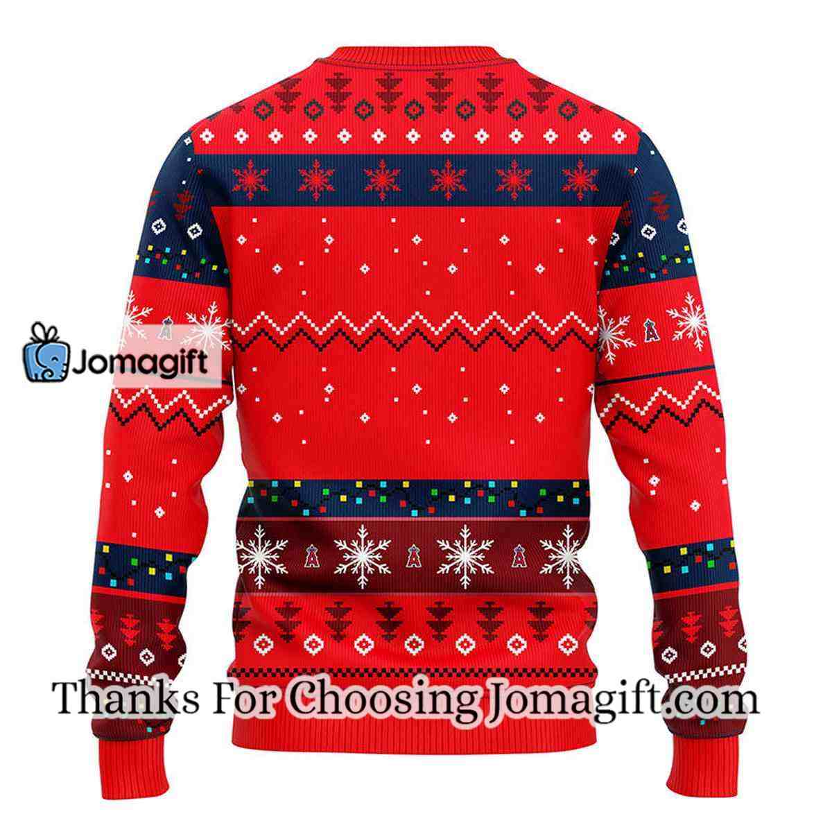 Los Angeles Angels Hohoho Mickey Christmas Ugly Sweater 2 1