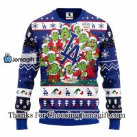 Los Angeles Dodgers 12 Grinch Xmas Day Christmas Ugly Sweater 3