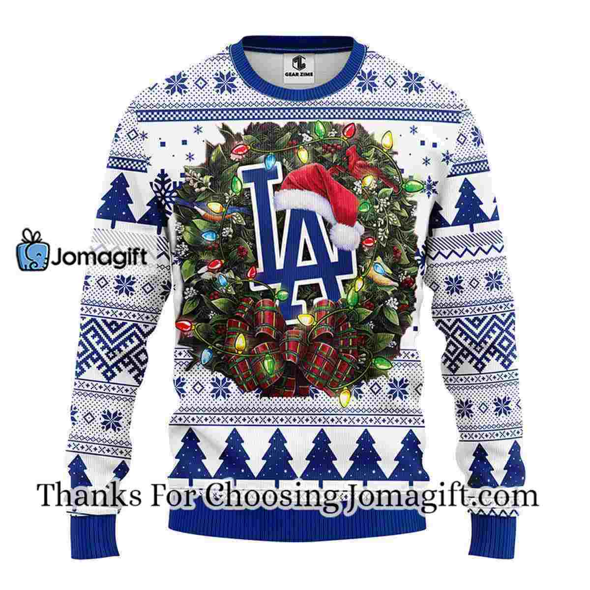 Los Angeles Dodgers Christmas Ugly Sweater - Jomagift