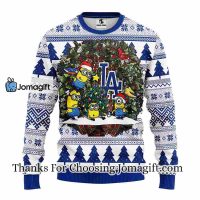 Los Angeles Dodgers Minion Christmas Ugly Sweater 3