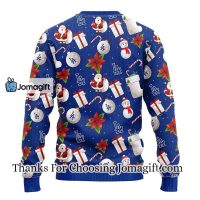 Los Angeles Dodgers Santa Claus Snowman Christmas Ugly Sweater 2 1