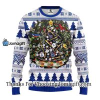 Los Angeles Dodgers Tree Ball Christmas Ugly Sweater 3