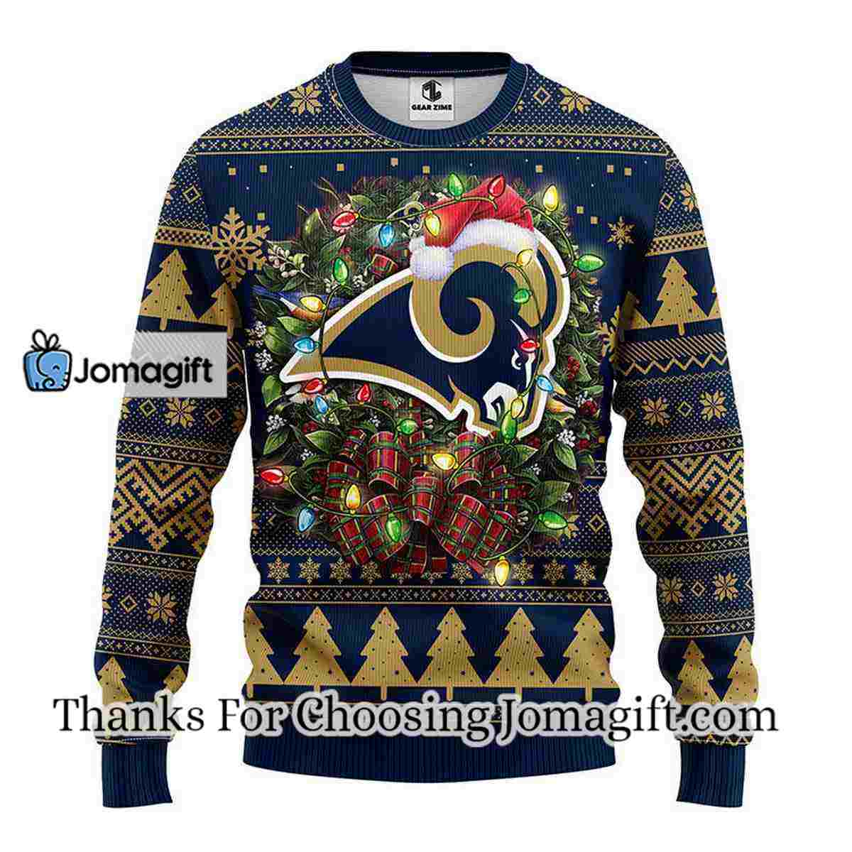 Los Angeles Rams Christmas Ugly Sweater 3
