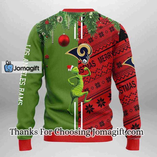 Los Angeles Rams Grinch & Scooby-Doo Christmas Ugly Sweater