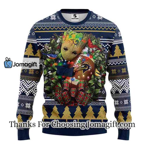 Los Angeles Rams Groot Hug Christmas Ugly Sweater