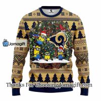 Los Angeles Rams Minion Christmas Ugly Sweater 3