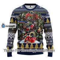 Los Angeles Rams Tree Ugly Christmas Fleece Sweater 3
