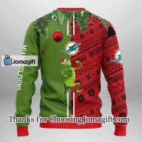 Miami Dolphins Grinch & Scooby-Doo Christmas Ugly Sweater