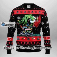 Miami Marlins Grinch Christmas Ugly Sweater