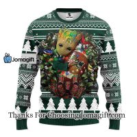 Michigan State Spartans Groot Hug Christmas Ugly Sweater 3