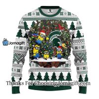 Michigan State Spartans Minion Christmas Ugly Sweater