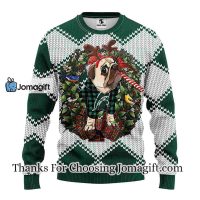 Michigan State Spartans Pub Dog Christmas Ugly Sweater 3