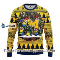 Michigan Wolverines Minion Christmas Ugly Sweater 3