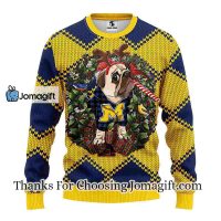 Michigan Wolverines Pub Dog Christmas Ugly Sweater 3