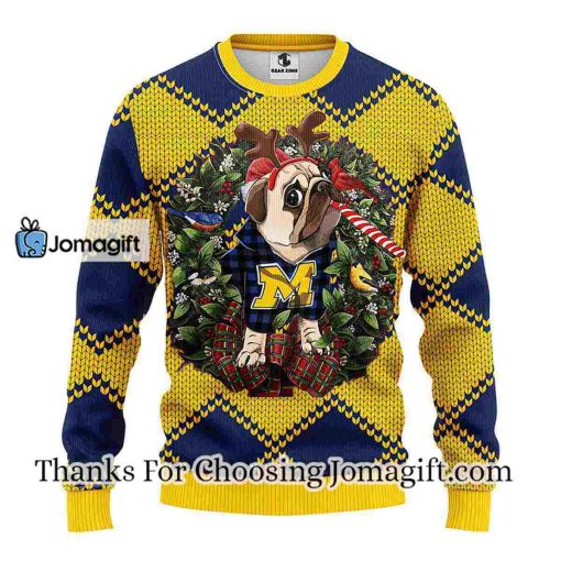Michigan Wolverines Pub Dog Christmas Ugly Sweater