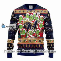 Milwaukee Brewers 12 Grinch Xmas Day Christmas Ugly Sweater