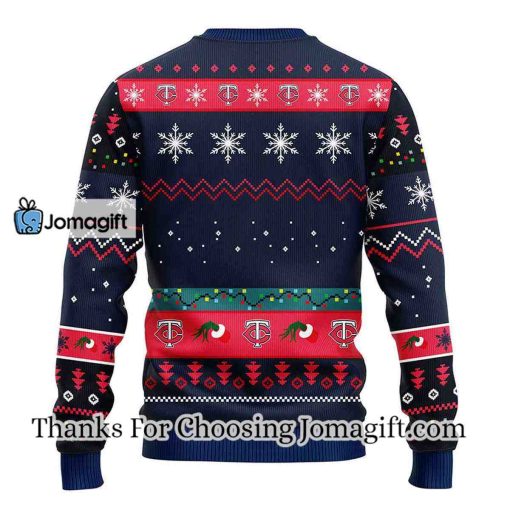 Minnesota Twins 12 Grinch Xmas Day Christmas Ugly Sweater