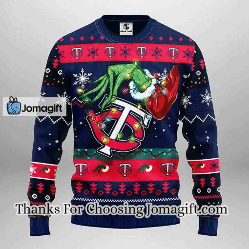 Minnesota Twins Grinch Christmas Ugly Sweater