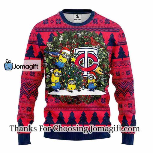 Minnesota Twins Minion Christmas Ugly Sweater