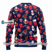 Minnesota Twins Santa Claus Snowman Christmas Ugly Sweater 2 1