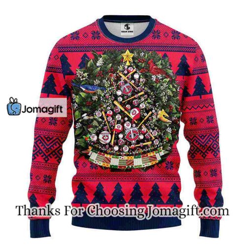 Minnesota Twins Tree Ball Christmas Ugly Sweater