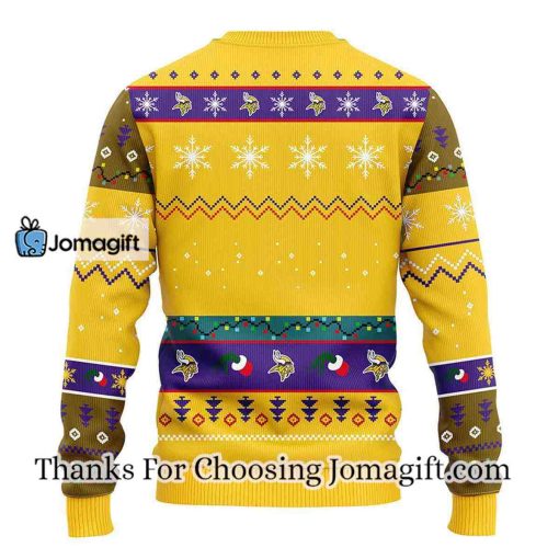 Minnesota Vikings 12 Grinch Xmas Day Christmas Ugly Sweater