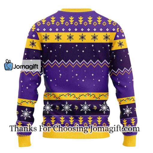 Minnesota Vikings Dabbing Santa Claus Christmas Ugly Sweater