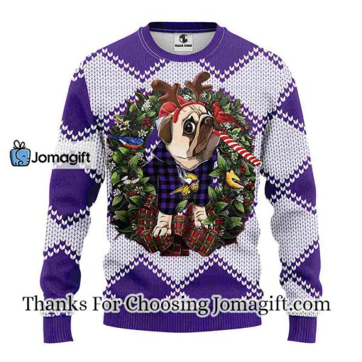 Minnesota Vikings Pub Dog Christmas Ugly Sweater