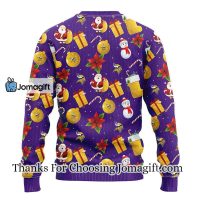 Minnesota Vikings Santa Claus Snowman Christmas Ugly Sweater 2 1