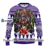 Minnesota Vikings Tree Ugly Christmas Fleece Sweater 3