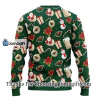 Minnesota Wild Santa Claus Snowman Christmas Ugly Sweater
