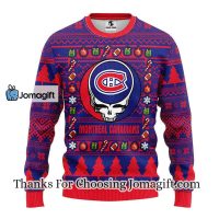 Montreal Canadiens Grateful Dead Ugly Christmas Fleece Sweater
