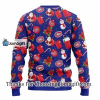 Montreal Canadiens Santa Claus Snowman Christmas Ugly Sweater