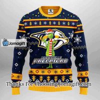Nashville Predators Funny Grinch Christmas Ugly Sweater