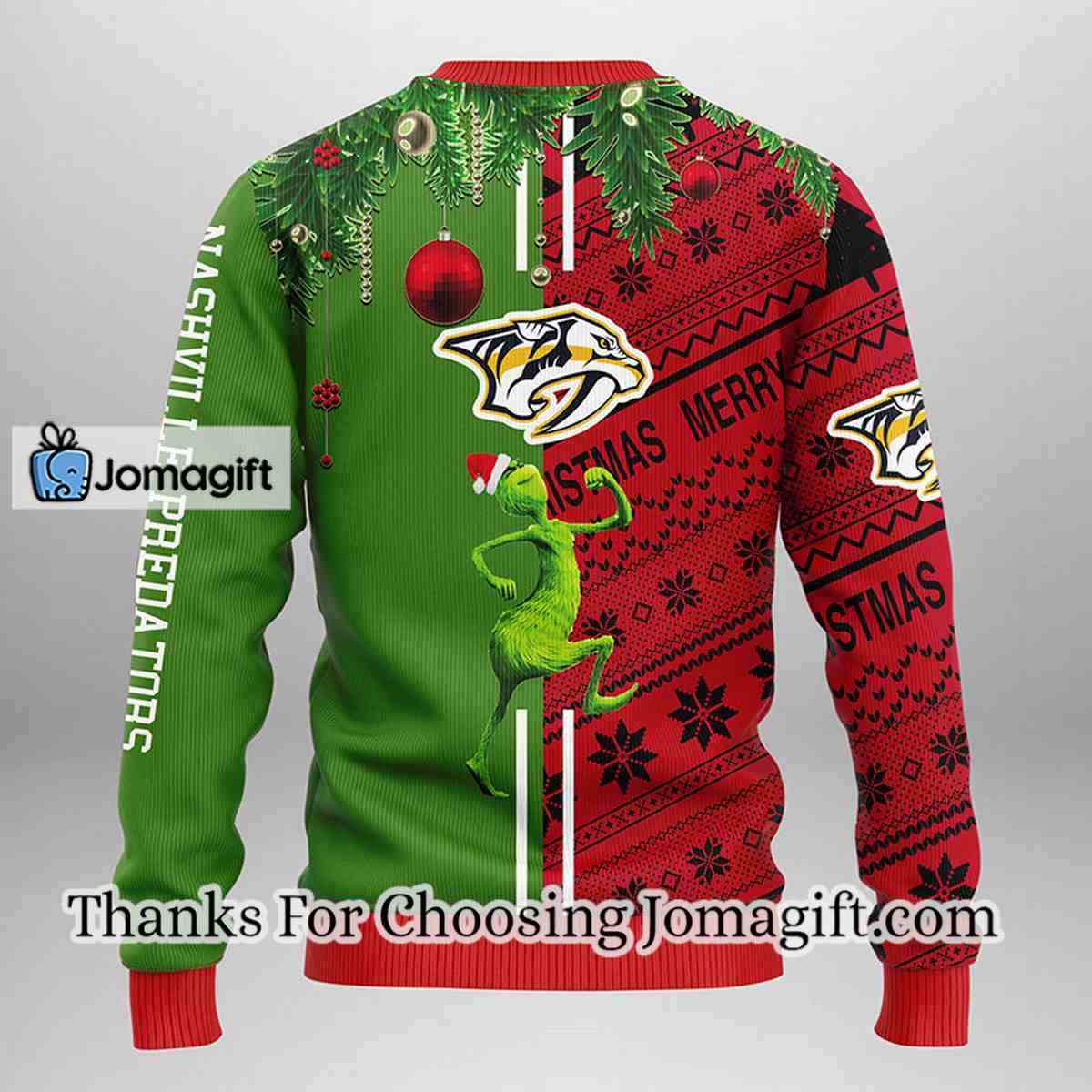 Nashville Predators Christmas Ugly Sweater - Jomagift