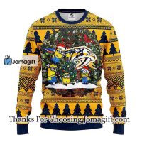 Nashville Predators Minion Christmas Ugly Sweater