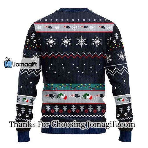 New England Patriots 12 Grinch Xmas Day Christmas Ugly Sweater