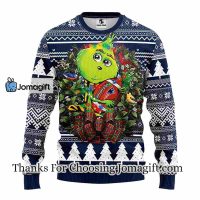New England Patriots Grinch Hug Christmas Ugly Sweater 3