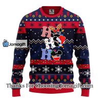New England Patriots HoHoHo Mickey Christmas Ugly Sweater 3