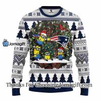 New England Patriots Minion Christmas Ugly Sweater 3