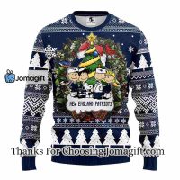 New England Patriots Snoopy Dog Christmas Ugly Sweater
