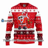 New Jersey Devils Dabbing Santa Claus Christmas Ugly Sweater
